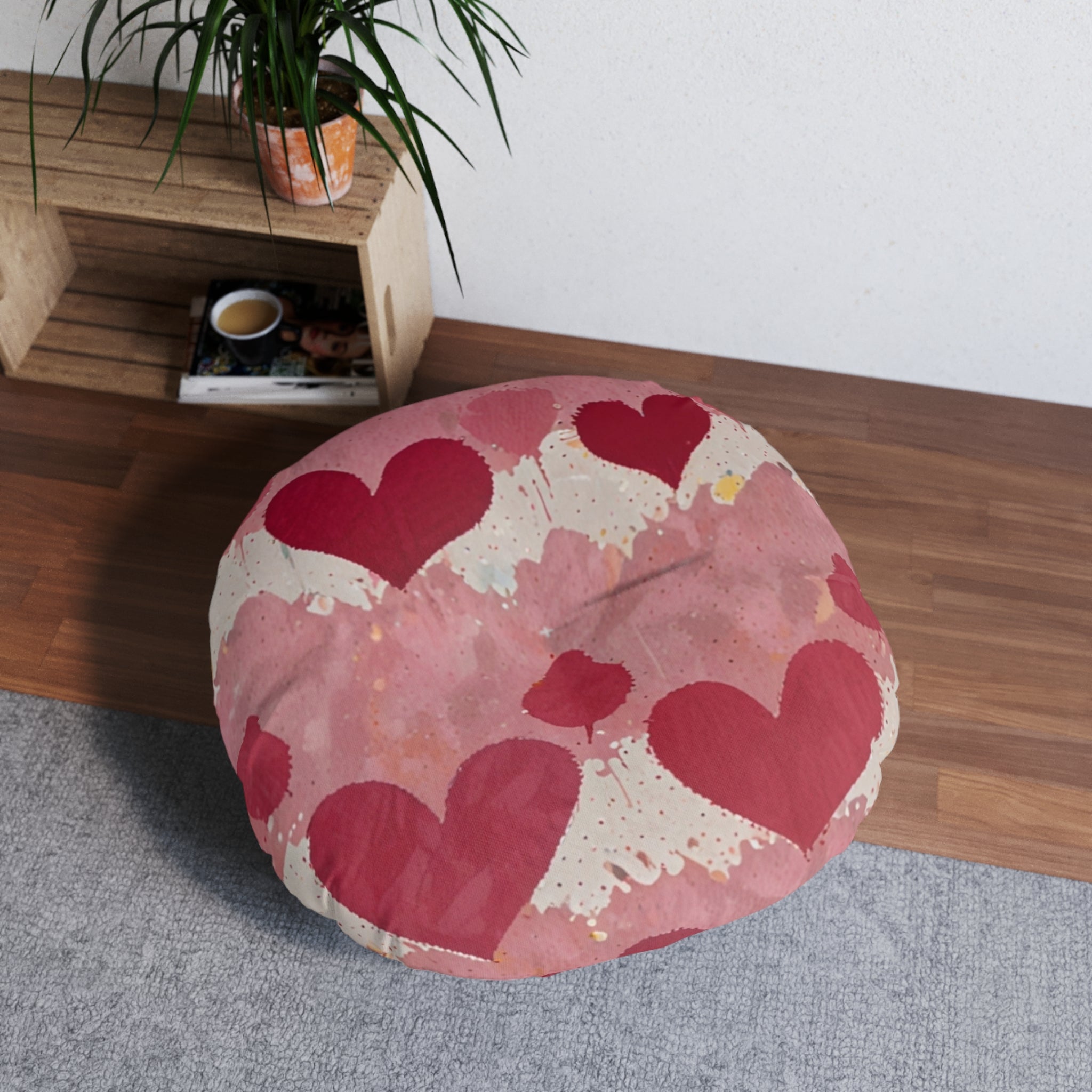 Valentine's Day Tufted Floor Pillow