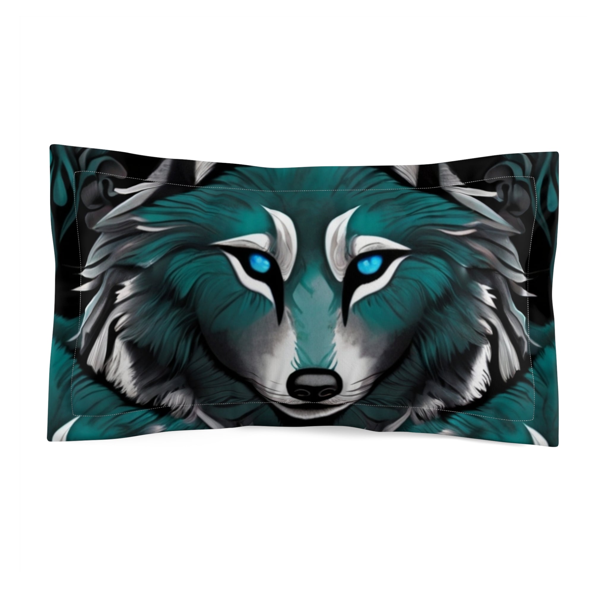 Wolf-Themed Pillow Sham