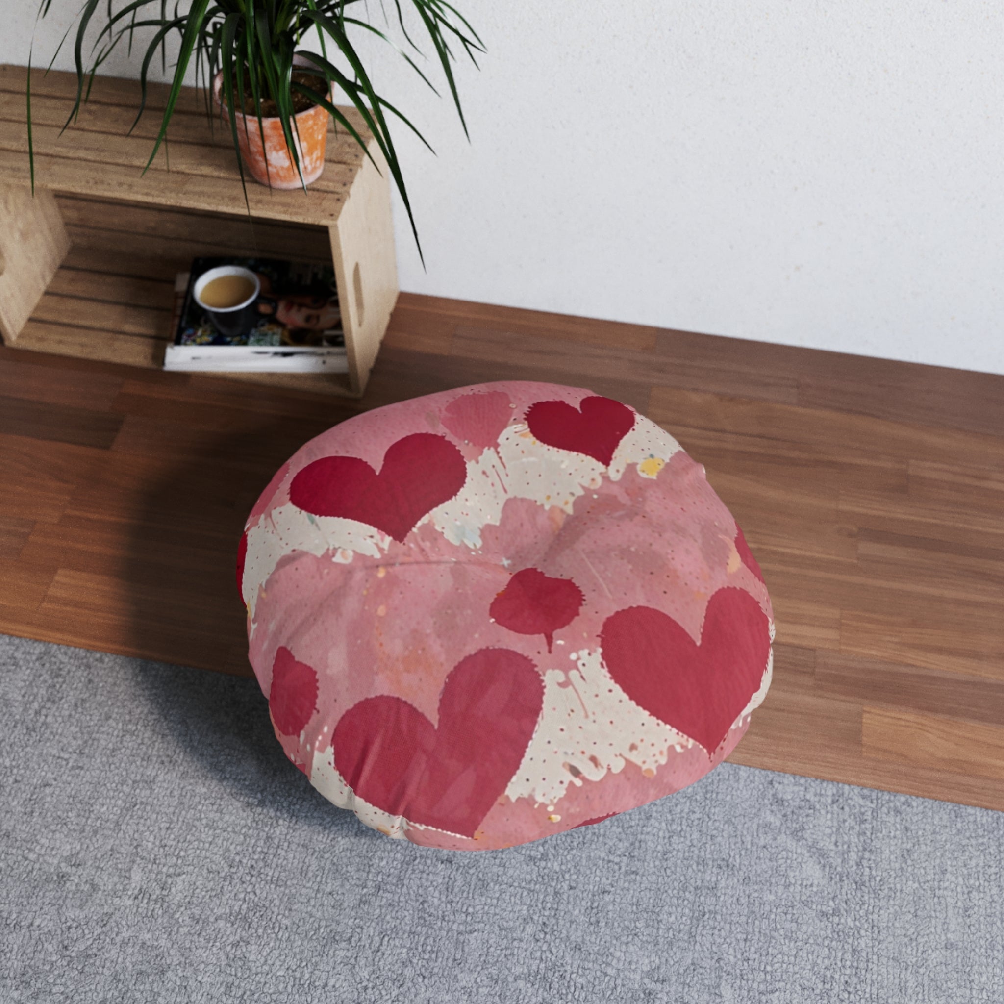 Valentine's Day Tufted Floor Pillow