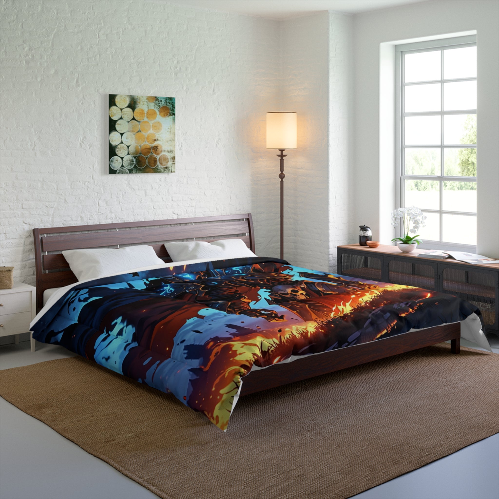 Skull Knight Themed Comforter